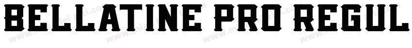Bellatine Pro Regul字体转换